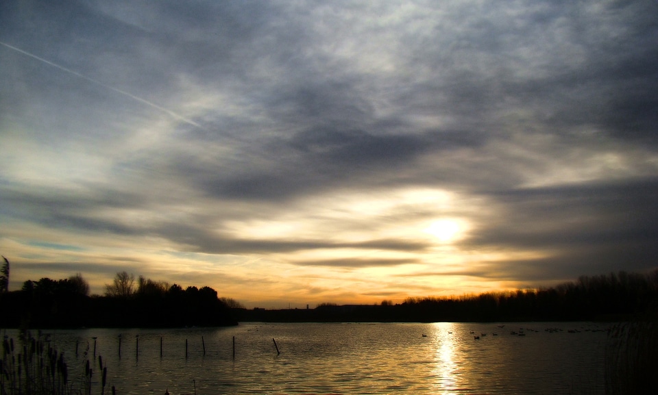 Water sunset creek