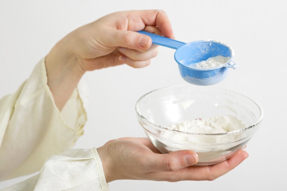 Wheat flour measuring spoon