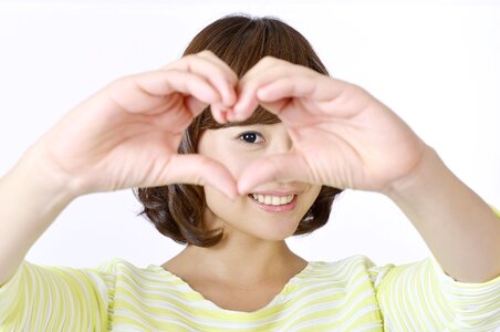 Woman girl heart