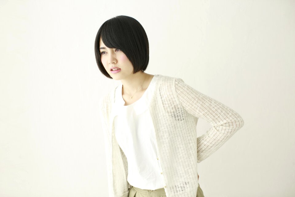 Woman girl low back pain