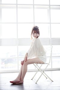 Woman girl portrait chair