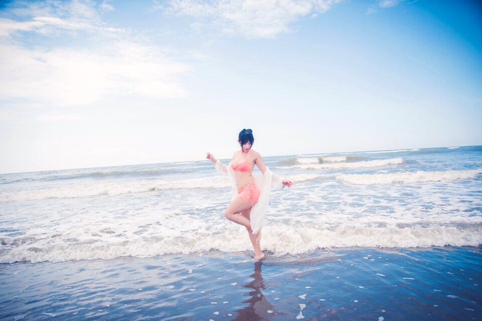 Woman girl portrait swimsuit