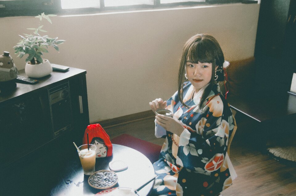 Woman girl portrait yukata