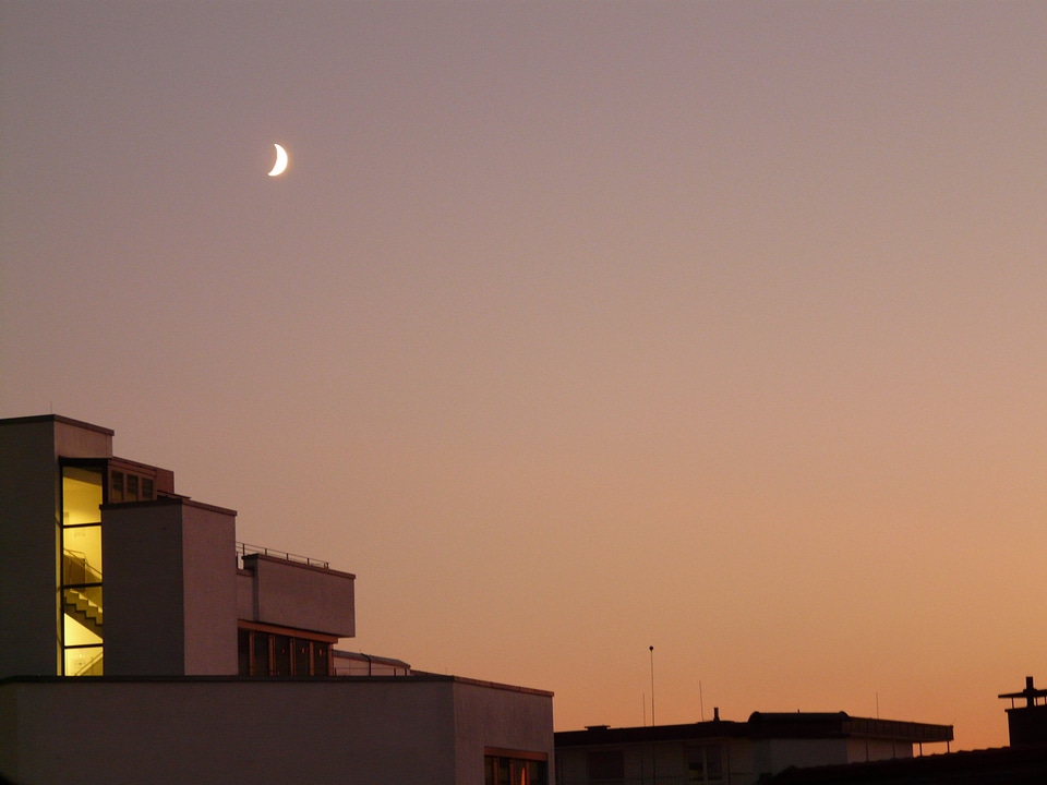 Sky architecture abendstimmung