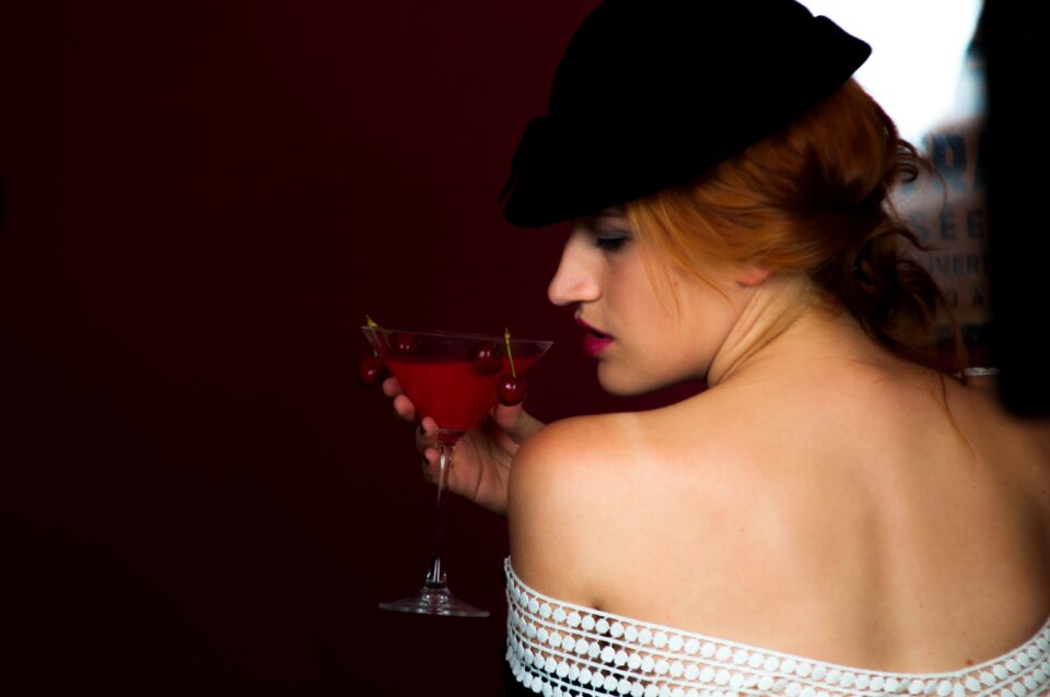Woman portrait cocktail