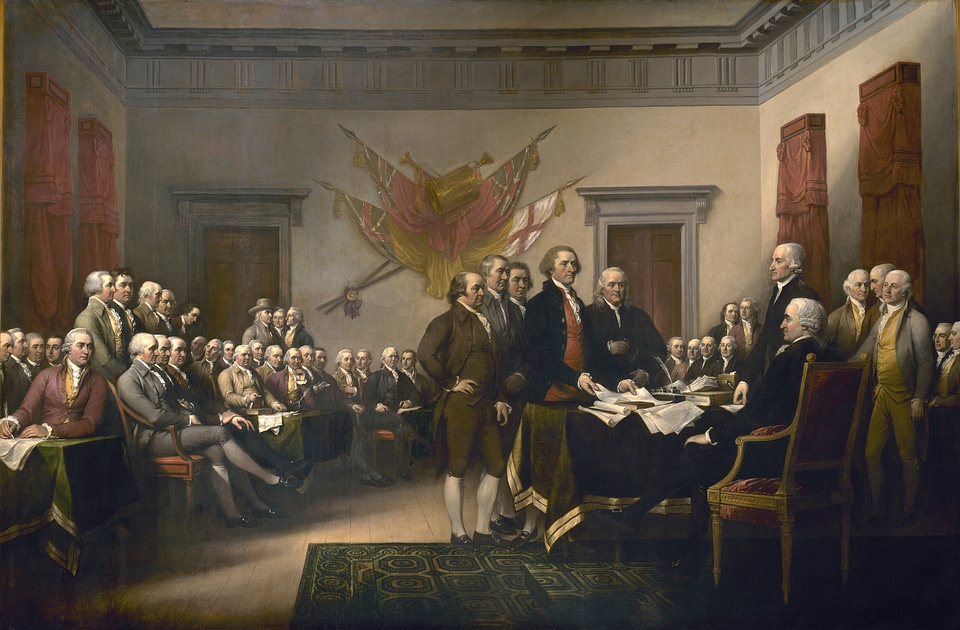 Conference painting john trumbull