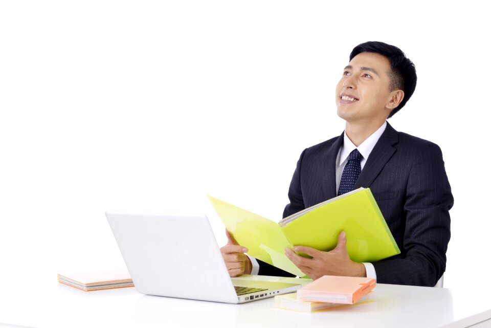 Business man desk work