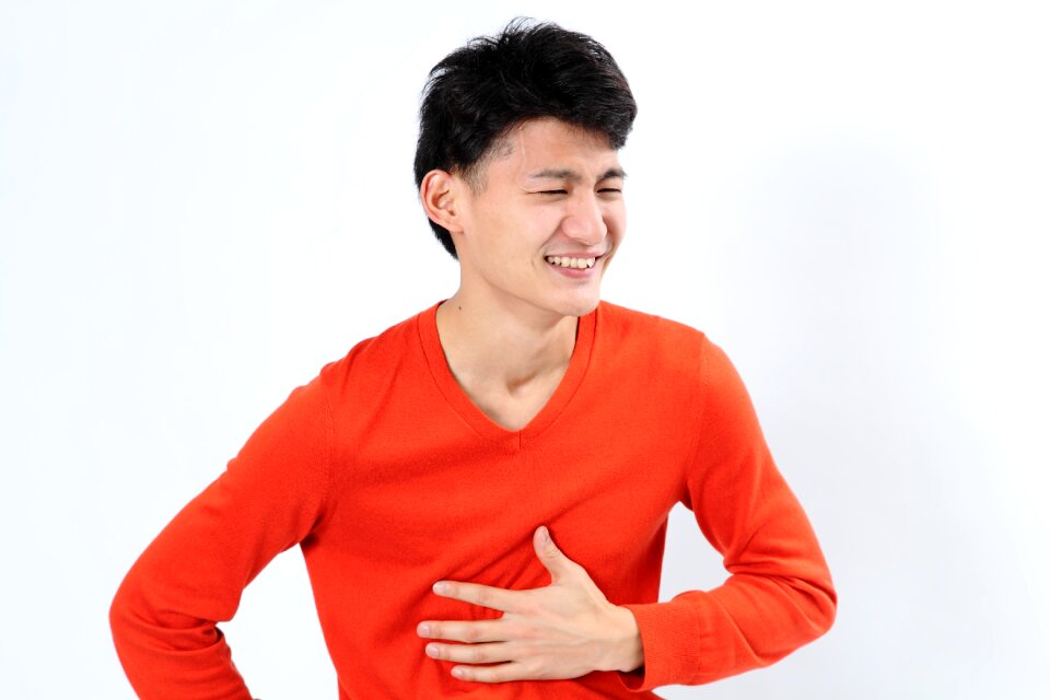 Man portrait laugh