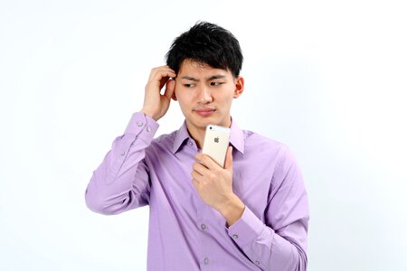 Man portrait smartphone