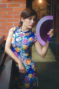 Woman cheongsam portrait