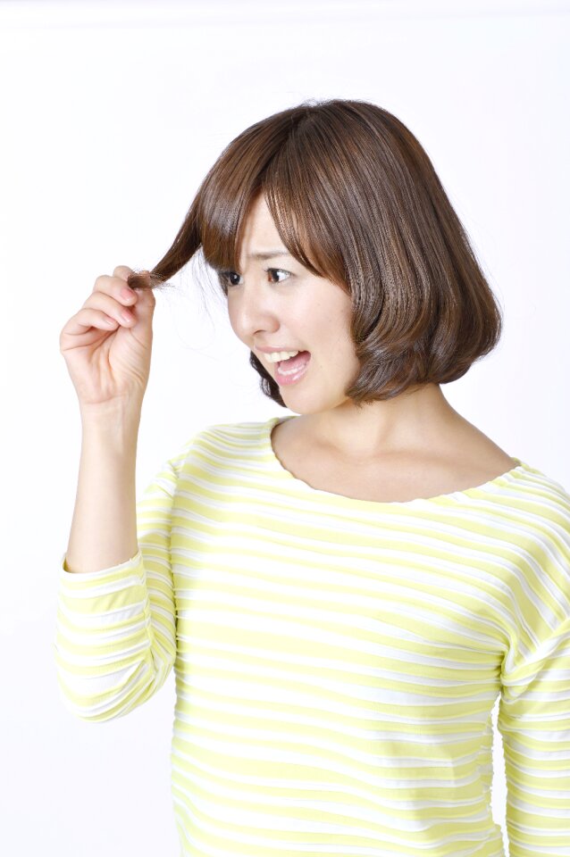 Woman girl portrait hair