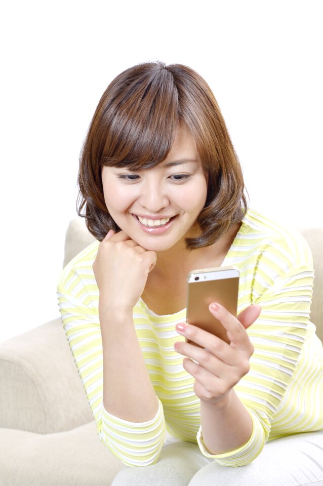 Woman girl portrait smartphone