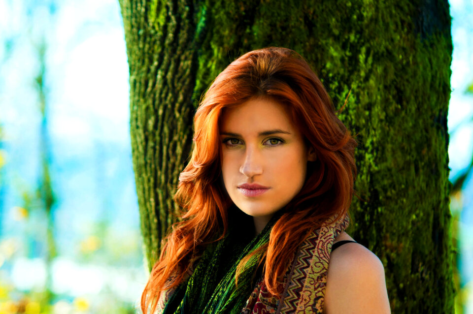 Woman girl portrait