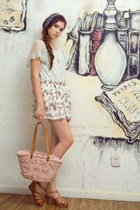 Woman girl portrait