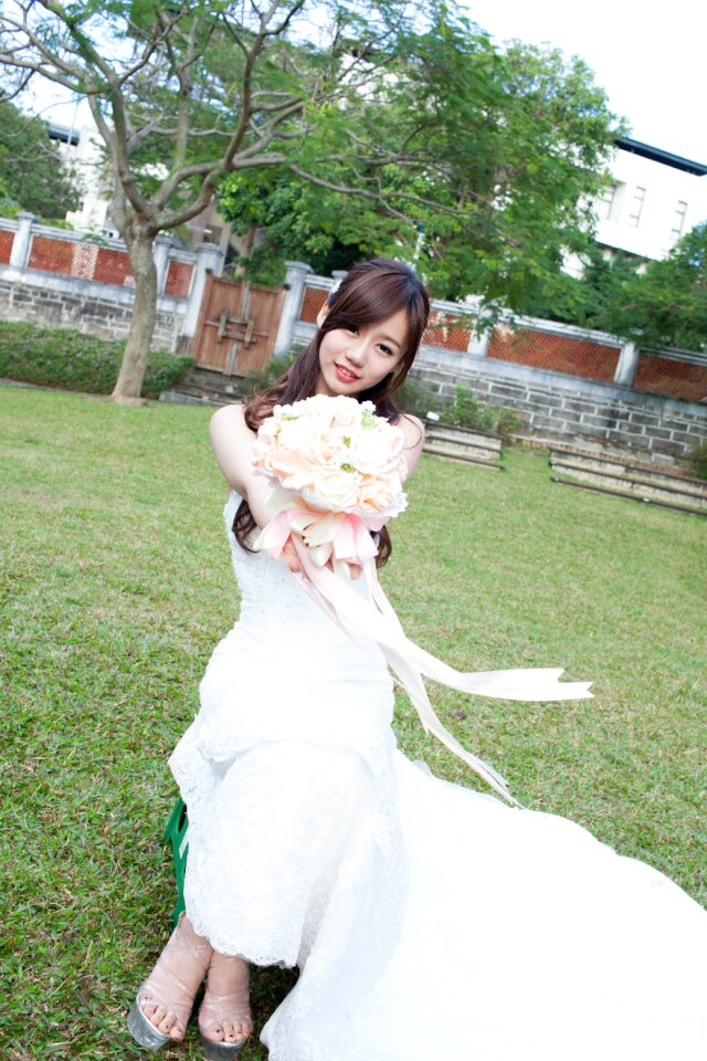 Bride wedding dress