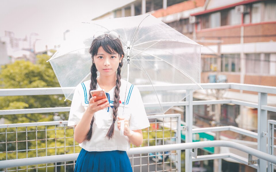 Female high school student
