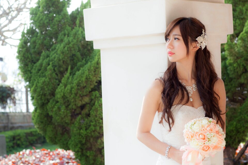 Bride wedding dress
