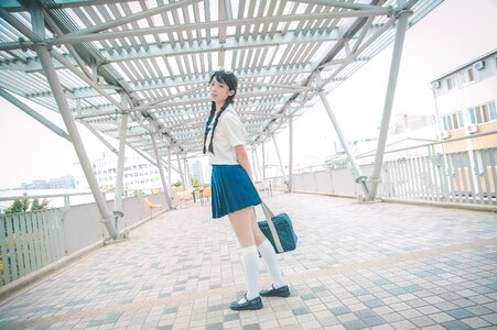 Female high school student