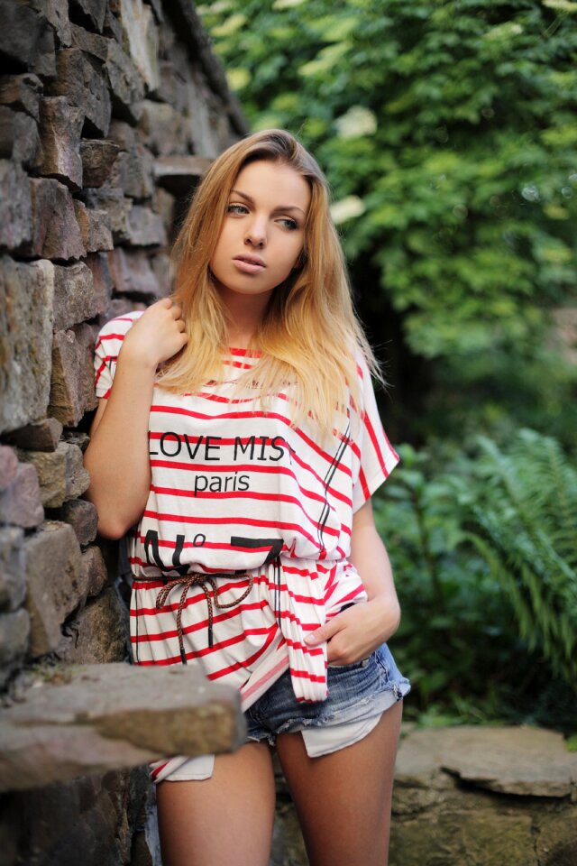 Woman girl portrait