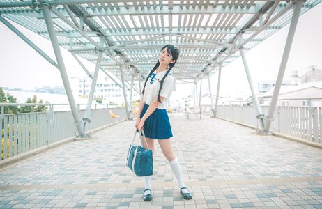 Female high school student