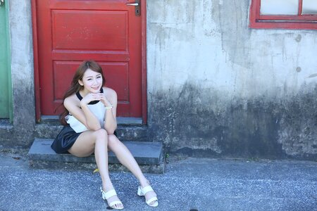 Woman girl portrait
