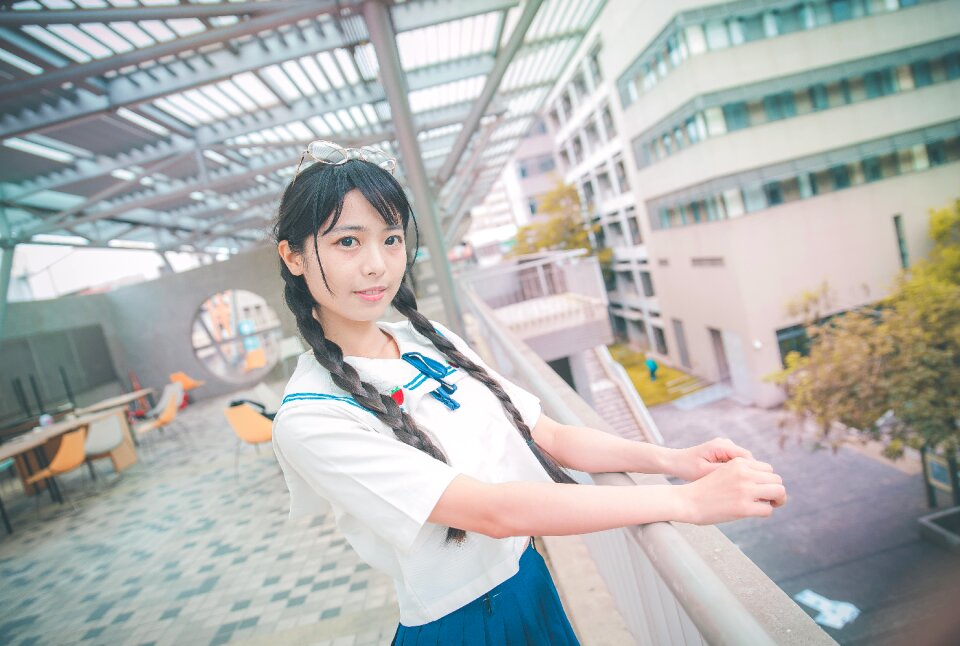 Female high school student