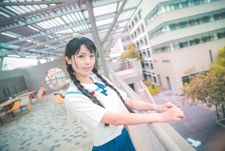 Female high school student