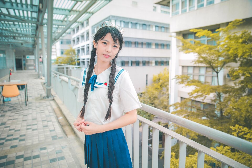 Female high school student