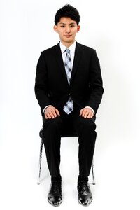 Business man sit chair photo