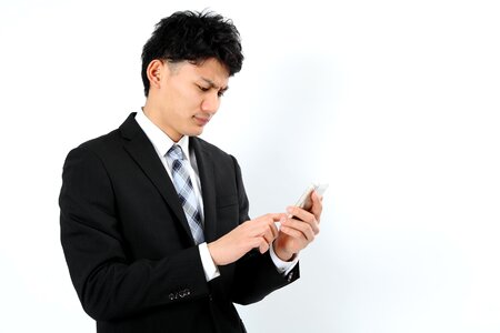 Business man smartphone photo