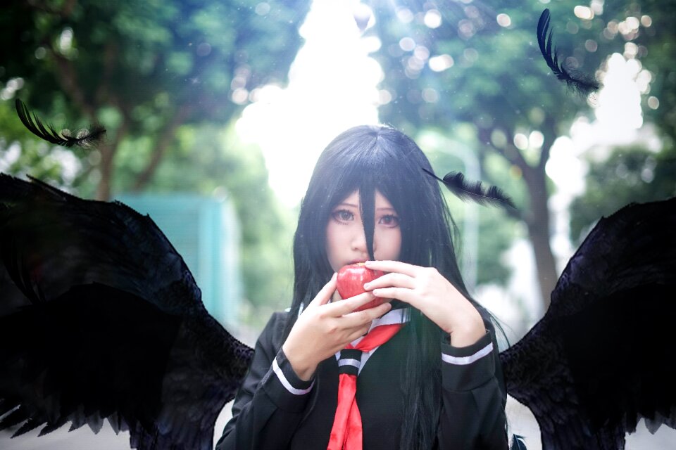 Cosplay fallen angel