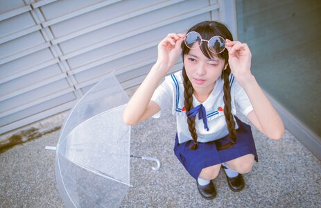 Female high school student