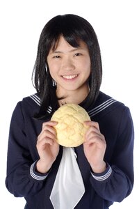 Female student melonpan