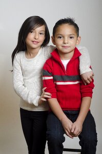 Sister brother children photo
