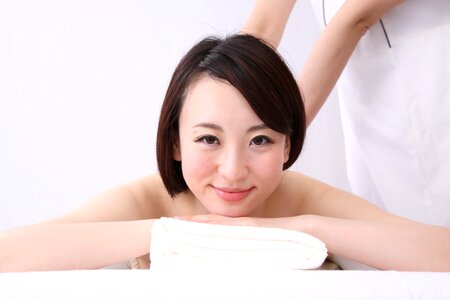 Woman girl massage photo