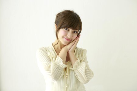 Woman girl portrait beg