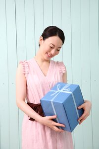 Woman girl portrait gift photo