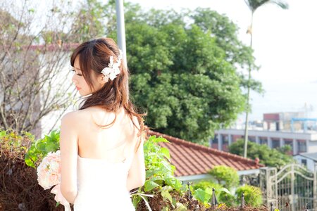 Bride wedding dress