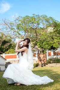 Bride wedding dress