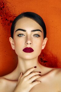 Woman girl portrait