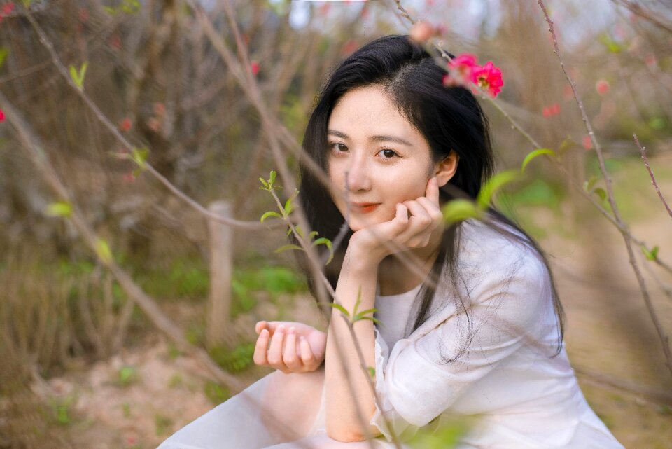Woman girl portrait