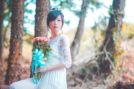 Bride wedding dress