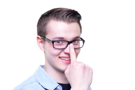 Man portrait glasses
