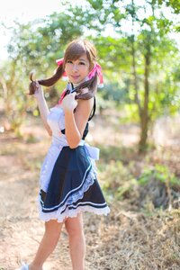 Woman girl cosplay maid photo