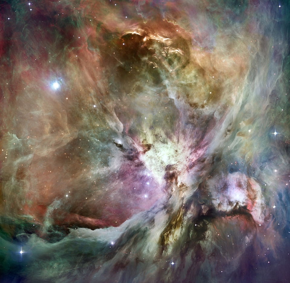 Emission nebula star space