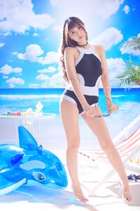 Woman girl swimwear photo