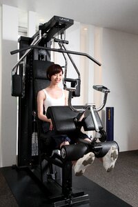 Woman training