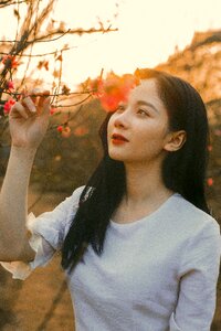 Woman girl portrait