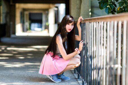 Woman girl portrait
