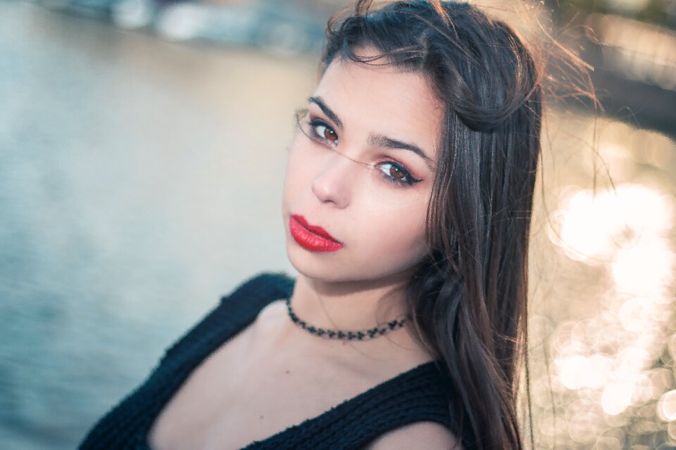 Woman girl portrait